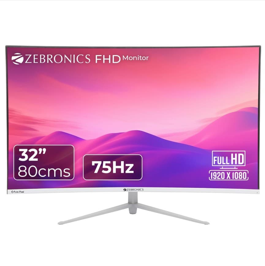 ZEBRONICS AC32FHD LED Curved Monitor